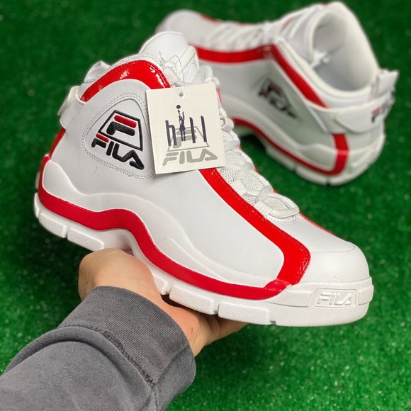 Fila Other - Fila Grant Hill 2 OG Mid Mens Basketball Shoes White Red 1BM00637-114 NEW Size 9